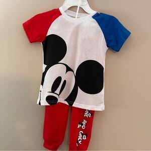 Two 2pc Sets: Disney Mickey Mouse Kids Pajamas